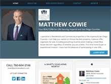 Tablet Screenshot of matthewcowie.com